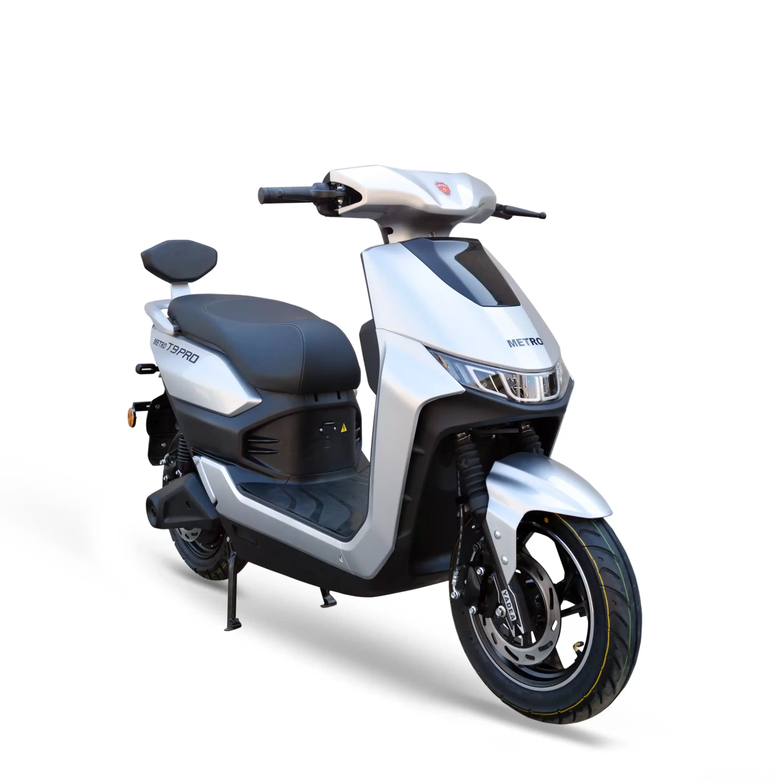 Metro T9 Pro silver electric bike with Graphene battery in Pakistan.