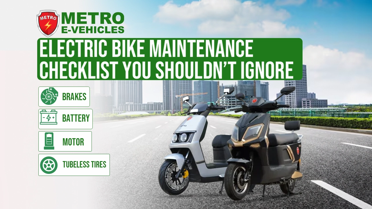 Electric bike maintenance checklist
