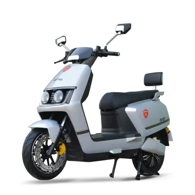 METRO M6 EMPOWER Non-Portable Lithium electric bike in silver featuring Lithium Iron Phosphate battery technology.