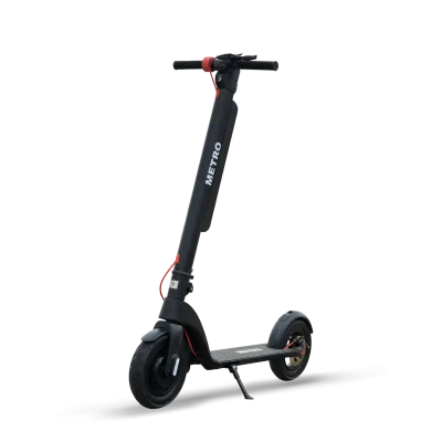 METRO X8 foldable electric scooter in black color featuring detachable lithium battery – portable EV scooter in Pakistan.
