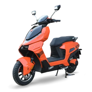 Metro EV Matrix Orange electric bike in Pakistan sporty design bright orange eco friendly EV motorcycle