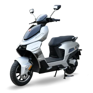 Metro EV Matrix Silver electric bike in Pakistan sleek design eco friendly EV motorcycle for daily commuting